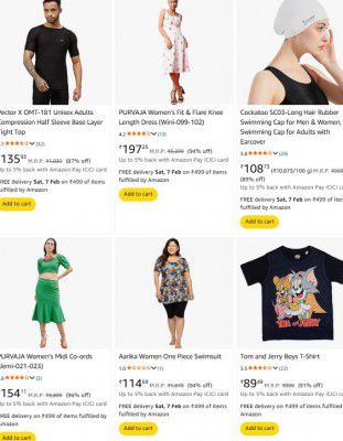 Amazon : Clothing loot 