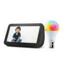 Amazon Echo Show 5 (2nd Gen) Black with Wipro Simple Setup 9W LED Smart Color Bulb...