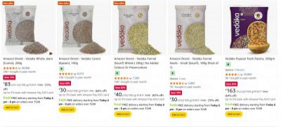 Amazon Fresh Grocery Product Minimum 60% - 80% Off