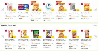 Amazon Fresh Homepage