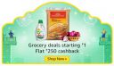 Amazon Grocery Deals Starting @ ₹1 + Flat ₹250 Cashback...