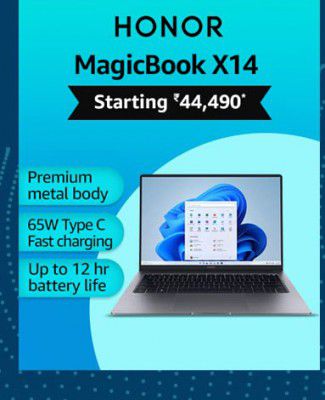 Amazon HONOR Laptop Magic Book Series Start @ 44490/-