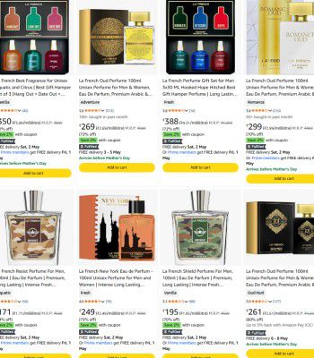 Amazon : Upto 80% OFF - La French Perfume | Starting From Rs.133
