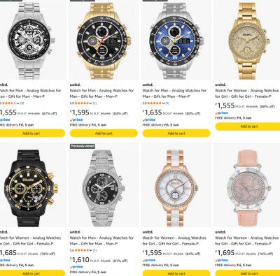 Amazon Loot : UP TO 88% OFF - Unltd by Timex Watches