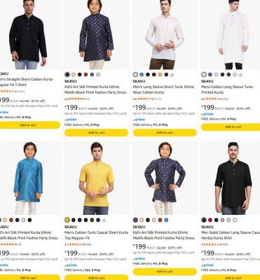Amazon Loot : Upto 95% OFF - Skavij Clothings And Accessories 