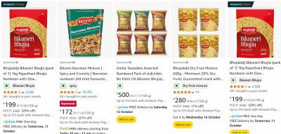 Amazon Namkeen Upto 50% Off