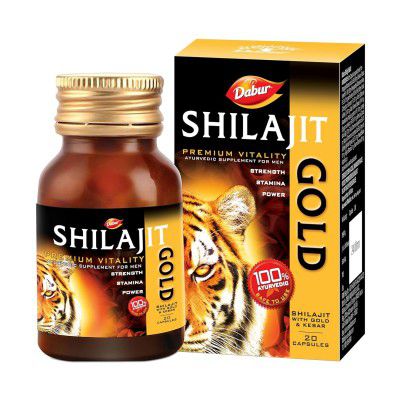 Amazon Pharmacy : Dabur Shilajit Gold - 20 Capsules 