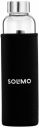 Amazon Solimo Borosilicate Glass Water Bottle with Sleeve | Pack of 1 | 500 ml ...