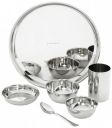 Amazon Solimo Dinner Set| Stainless Steel | Set of 6 ...