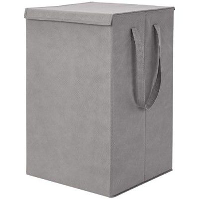 Amazon Brand - Solimo Fabric Foldable Laundry Organiser, Grey