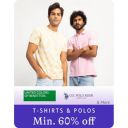 United Colors of Benetton, U.S. POLO ASSN. & More T-shirts @ Minimum 60% Off @ Amazon...