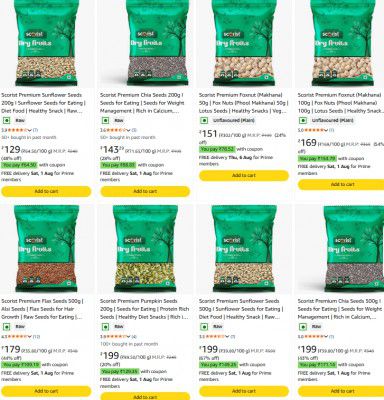 Amazon : Up to 70% OFF - Scorist Grocery Products + Extra Coupon