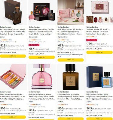 Amazon : Up to 72% OFF - Carlton London Perfume
