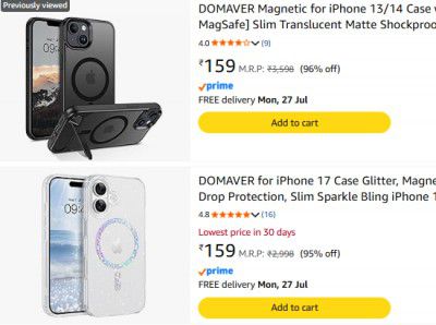 Amazon : up to 96% OFF - Domaver Phone Cases 