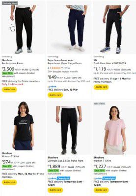 Amazon: Upto 71% OFF On Skechers Clothing + Apply 50% Coupon