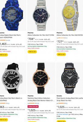 Amazon : Upto 70% OFF - Maxima Wrist Watches | Starts At Rs.414