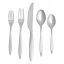 AmazonBasics 20-Piece Stainless Steel Satin Matte Flatware Set, Service for 4...