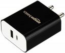 AmazonBasics 24W Phone Charger| Fast Charging, Dual Output | Type C and A Adapter...