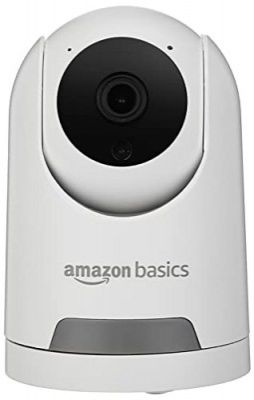 AmazonBasics 2MP Smart Security Camera with 360 Degree View | AI Powered Motion Detection | Enhanced Night Vision | Talk Back Feature (2-Way Calling) | Wi-Fi Enabled 1080p Full HD Picture (White)