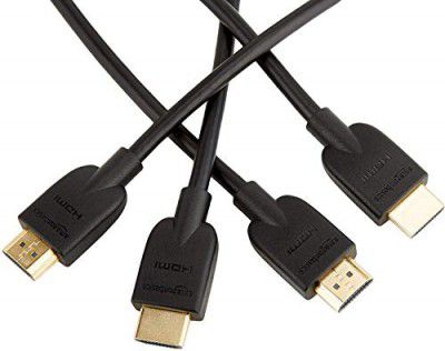 AmazonBasics 3-Feet High-Speed HDMI 2.0 Cable, Pack of 3 (Black)