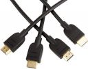 AmazonBasics 3-Feet High-Speed HDMI 2.0 Cable, Pack of 3 (Black)...