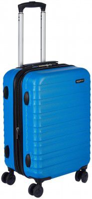 AmazonBasics 55 cm Light Blue Hardsided Cabin Trolley