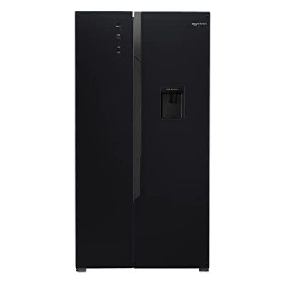 AmazonBasics 564 L Inverter Frost-Free Side-by-Side Refrigerator (2022, Black) (AB2022RFSBS02)