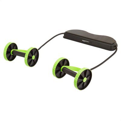 AmazonBasics Abdominal and Core Exercise Roller Wheel with Knee Pad
