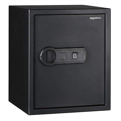 AmazonBasics Biometric Fingerprint Home Safe, 43 Liters