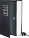 AmazonBasics Book Safe with Key Lock, Black...
