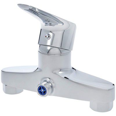 AmazonBasics Brass Front Handle Shower Mixer Valve - Polished Chrome Finish