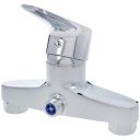 AmazonBasics Brass Front Handle Shower Mixer Valve - Polished Chrome Finish...