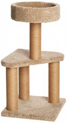 AmazonBasics Cat Activity Tree with Scratching Posts, Medium