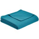 AmazonBasics Cotton Woven Throw Blanket - 66 x 90 Inches, Teal...