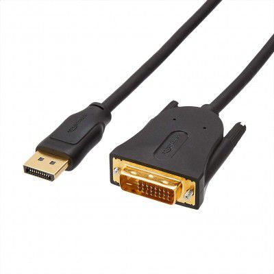 AmazonBasics DisplayPort to DVI Cable for Personal Computer - 10 Feet (Black)