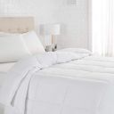 AmazonBasics Down Alternative & Microfiber Comforter, Single (64 x 88 Inches), White, Pack of 1...