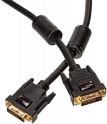 AmazonBasics DVI to DVI Cable - 6.5 Feet (2 Meters) 10-Pack