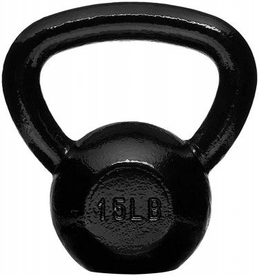 AmazonBasics Enamel Coated Cast Iron Kettlebell