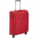 AmazonBasics Expandable Softside Spinner Luggage Suitcase With TSA Lock And Wheels - 25 Inch, Red...