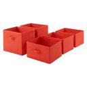 AmazonBasics Fabric 5-Drawer Storage Organizer - Replacement Drawers, Red...
