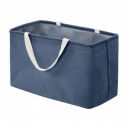 AmazonBasics Fabric Storage Bin Basket - Large Rectangle, Navy Blue...