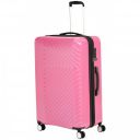 AmazonBasics Geometric Travel Luggage Expandable Suitcase Spinner with Wheels and Built-In TSA Lock, 31.5 Inch - Pink...