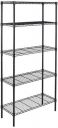 AmazonBasics Height Adjustable 5-Shelves Heavy Duty Rack - Black...