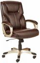AmazonBasics High Back Executive Chair (Brown, Leather)...