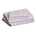 AmazonBasics Lightweight Super Soft Easy Care Microfiber Sheet Set with 41 cm Deep Pockets - Queen, Pink Mini Floral...