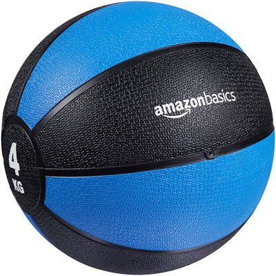 Amazonbasics Medizball Size - 4 Kg 1 Piece Multicolor Rubber