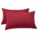 AmazonBasics Polyester Microfiber 50 TC Pillow cover - (76cm X 50cm) Large, Burgundy, 2 Pieces...