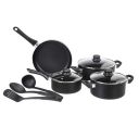 AmazonBasics - Non-Stick Cookware Set without Induction Base -(Black) 7 Piece...