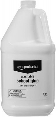 AmazonBasics Non toxic Washable Liquid School Glue, One Bottle, 3.78 Litre