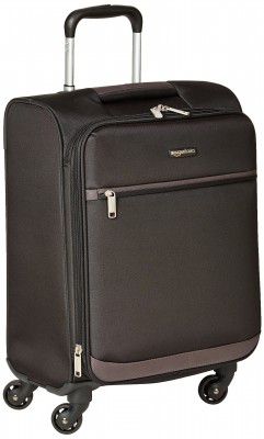 AmazonBasics Nylon 53.5 cms Soft Suitcase (N802148010_Black)